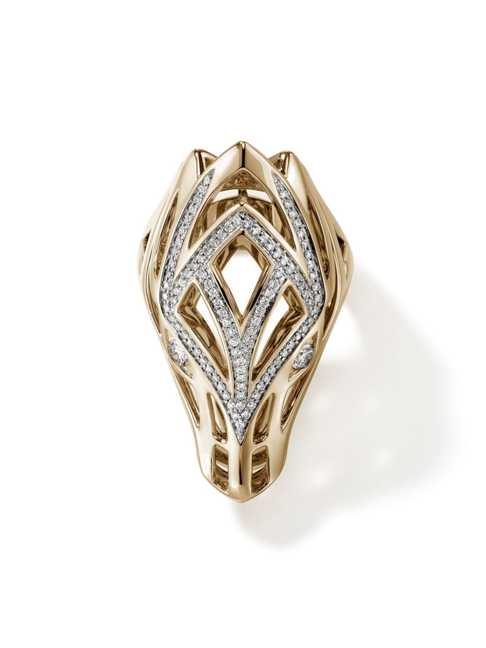 Shop John Hardy 14kt Yellow Gold Naga Saddle Ring