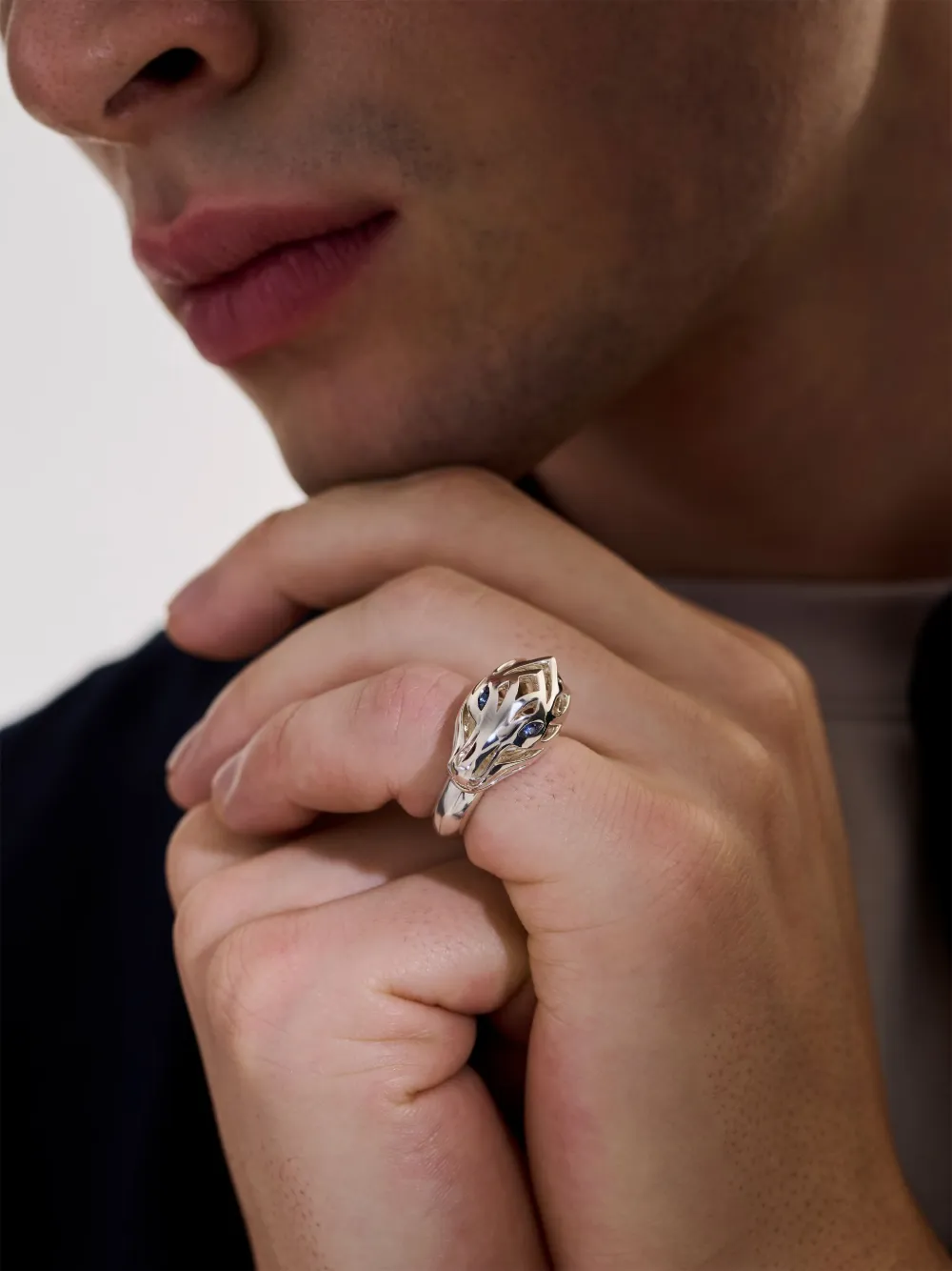 John Hardy Anello Naga in argento sterling | Image 7