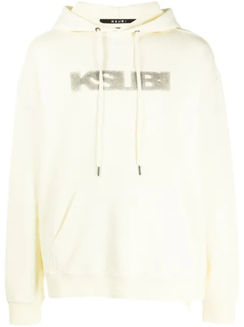 Ksubi logo-print detail hoodie