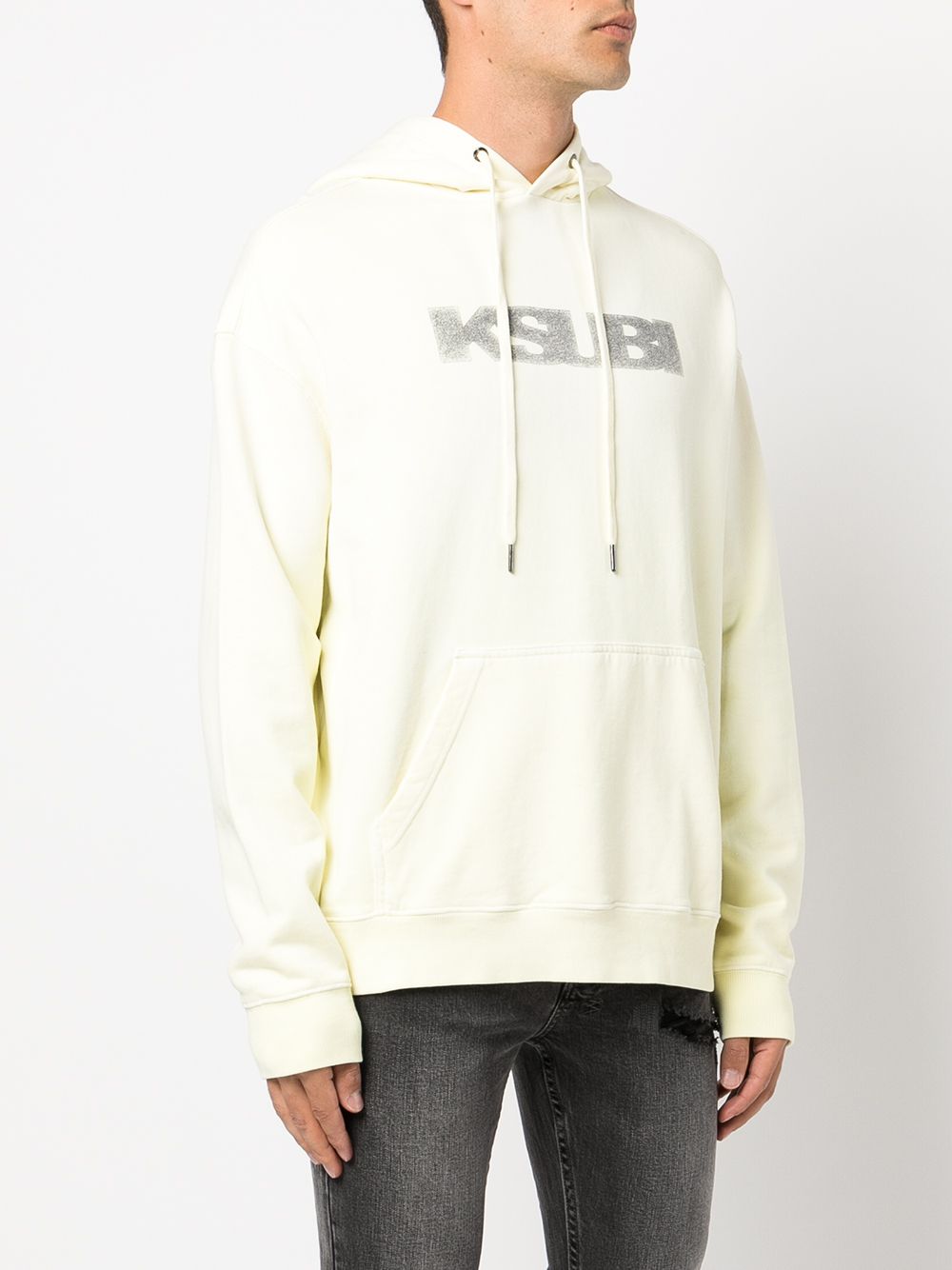 KSUBI LOGO-PRINT DETAIL HOODIE