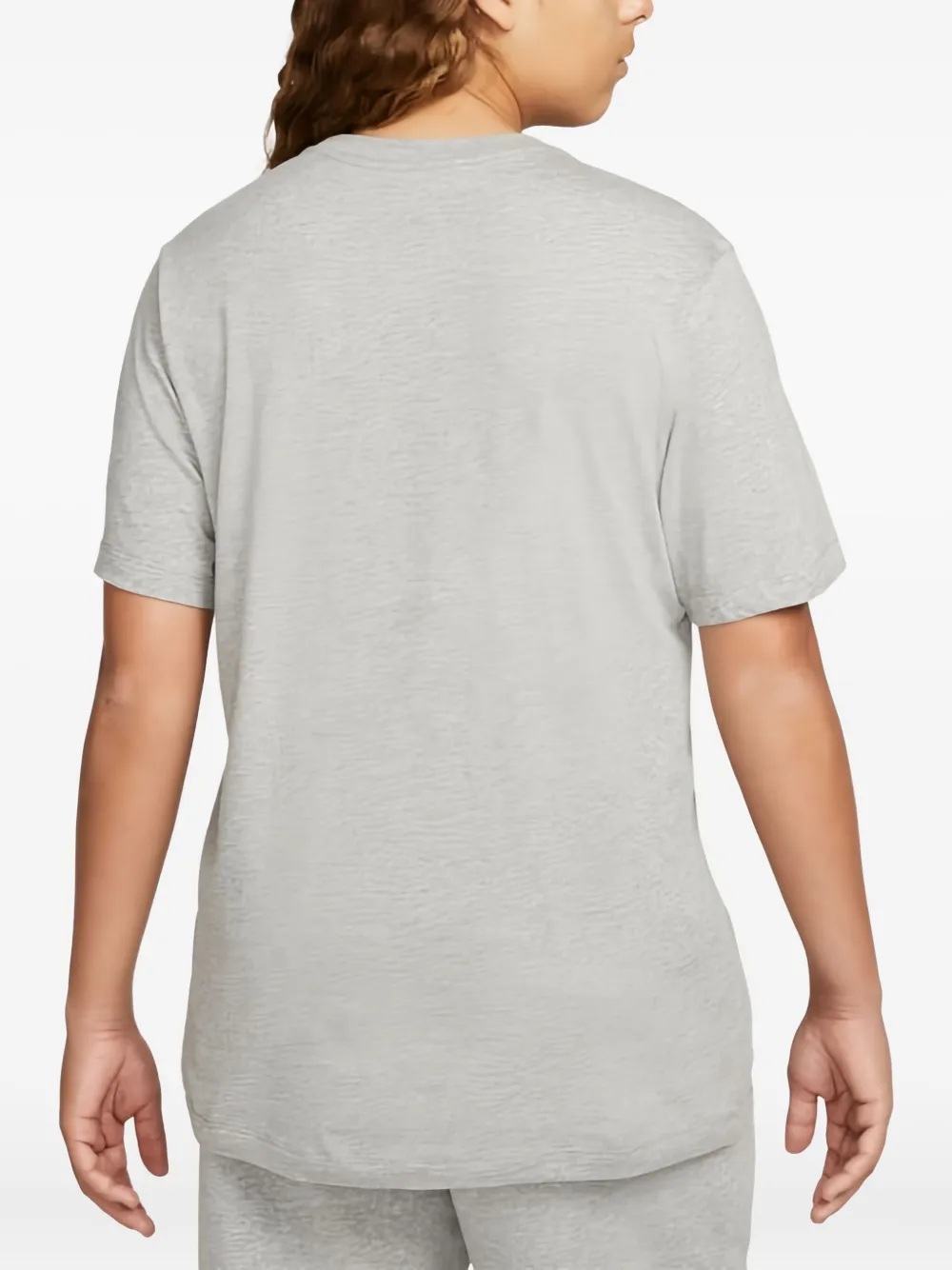 Nike Swoosh-logo short-sleeve T-shirt Grijs