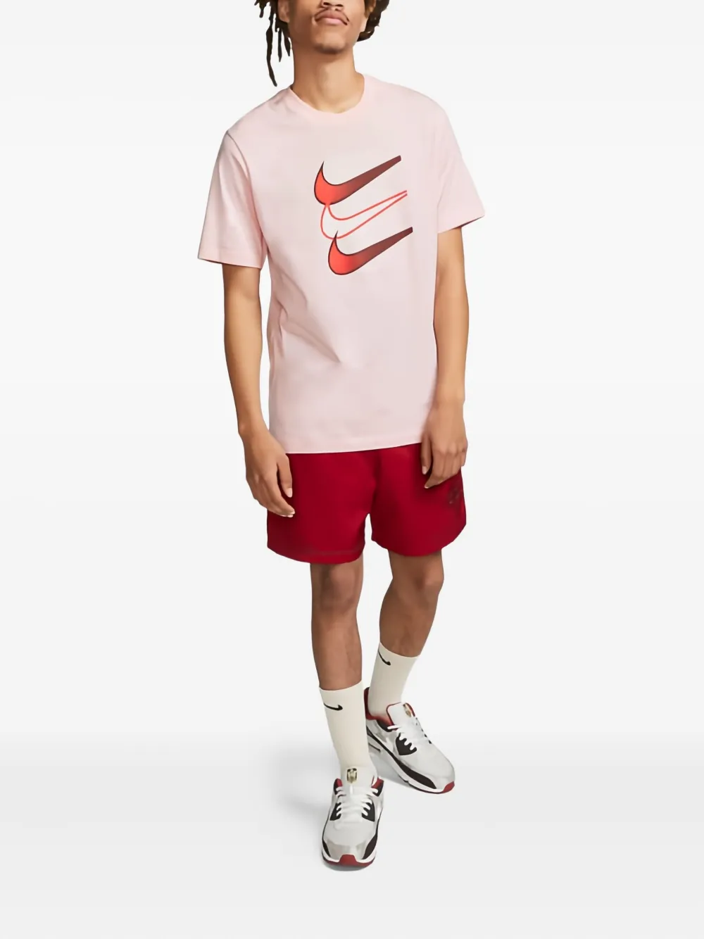 Nike Stadium Sportswear "pink Bloom" T-shirt In Pink