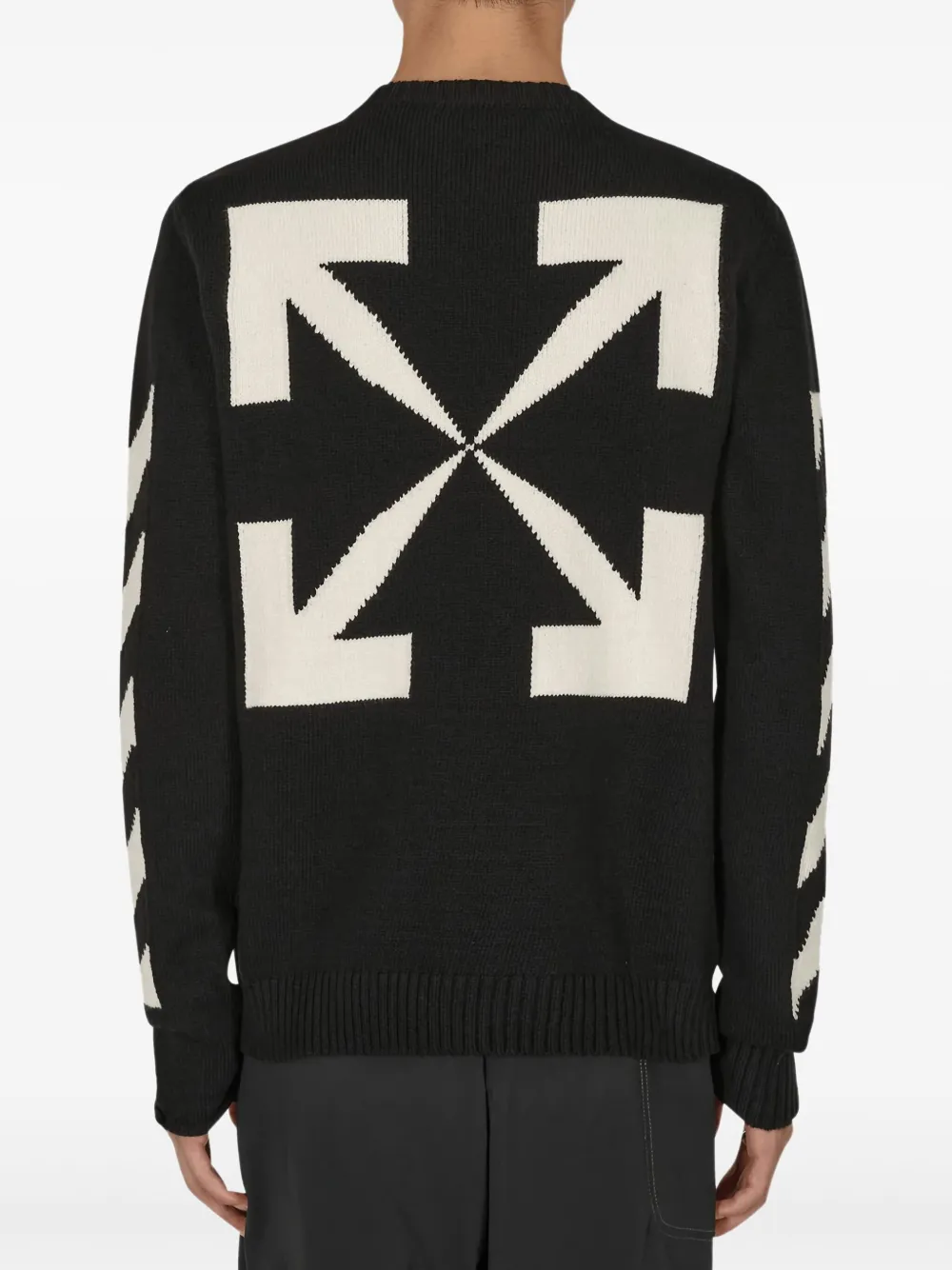 Off-White Diag Arrow sweater - Zwart
