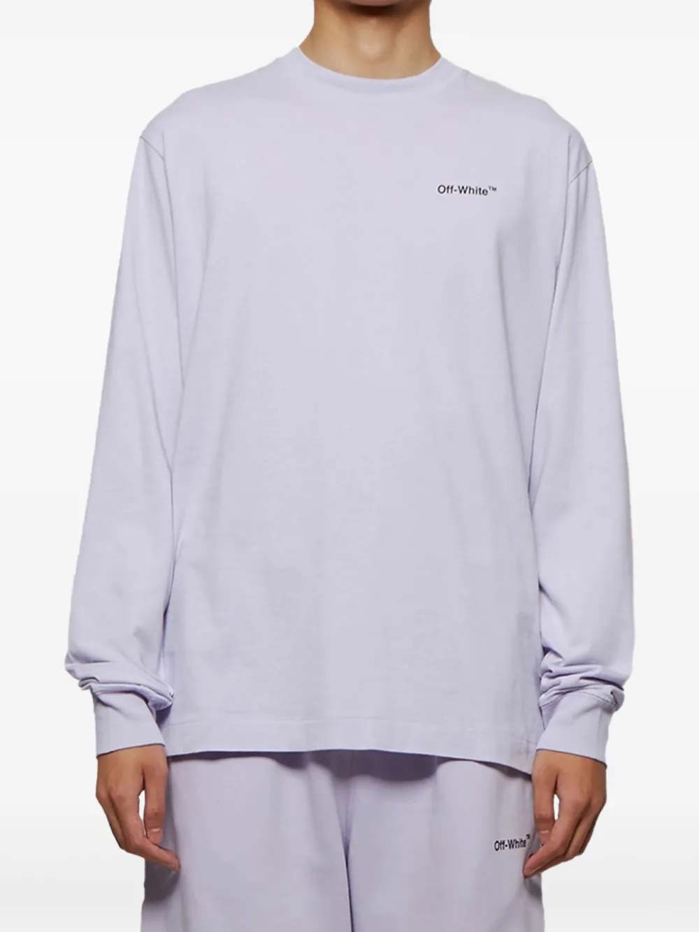 Off-White Caravaggio Arrow Long-Sleeves T-shirt - Paars