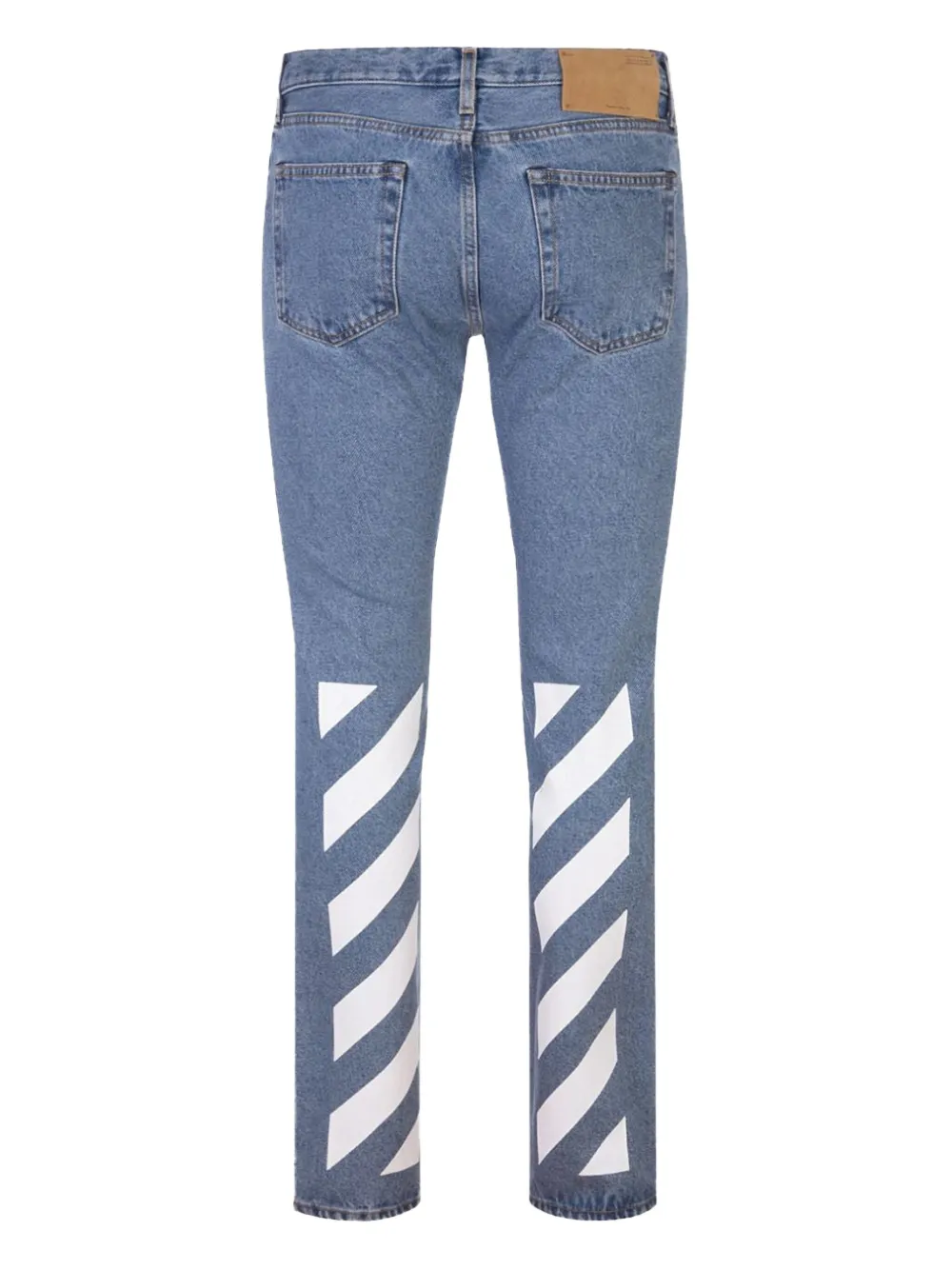Off-White Diagonal Tab Slim jeans - Blauw