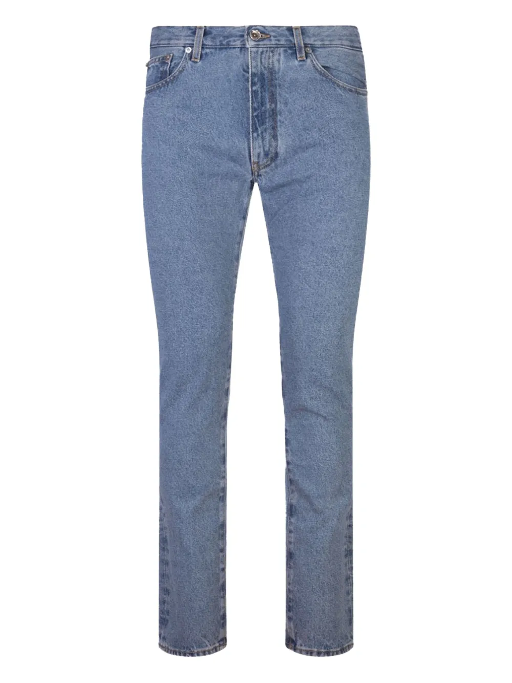 Off-White Diagonal Tab Slim jeans Blauw