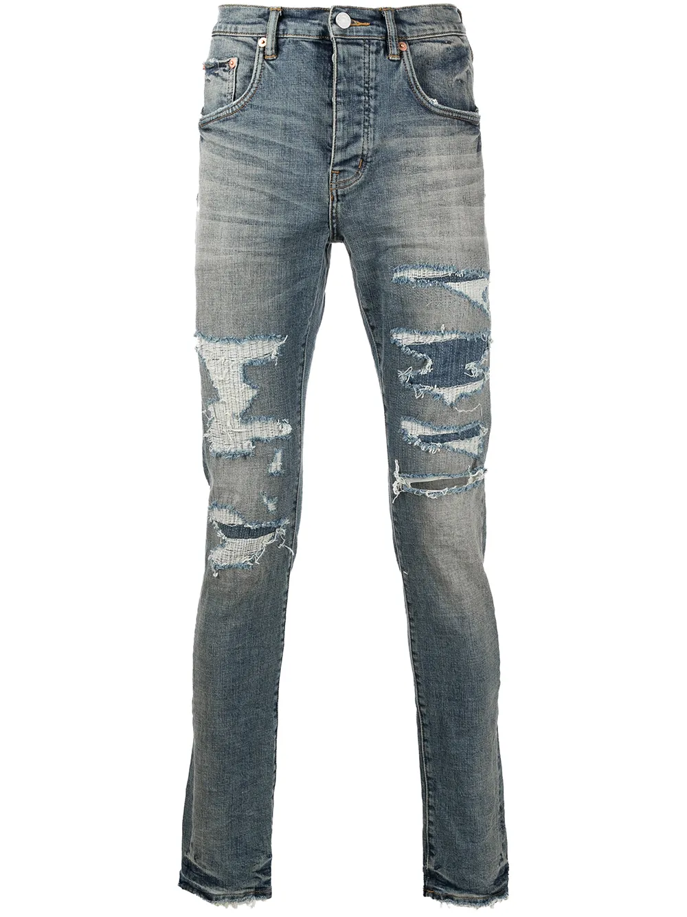 low-rise slim-fit jeans