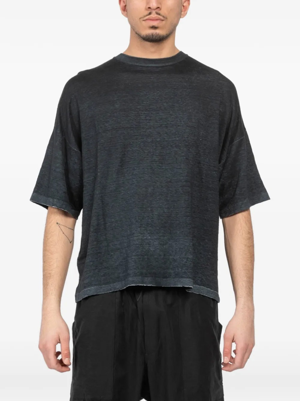 Avant Toi linen t-shirt - Nero