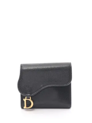 Saddle calfskin cheap card holder
