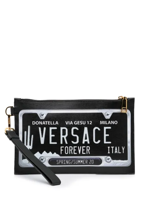 Versace Pre-Owned 2020 License Plate clutch