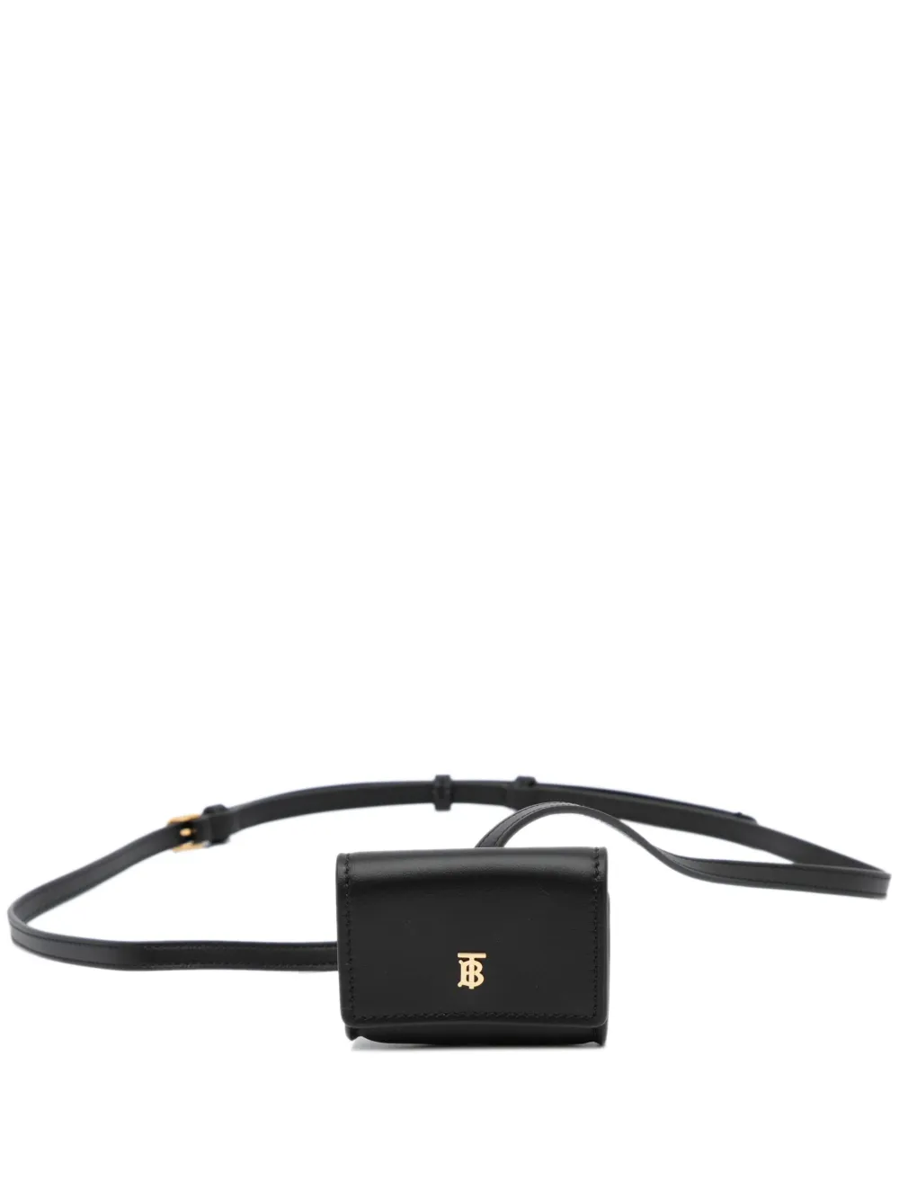 Pre-owned Burberry 2000-2024 Tb Monogram Belt Bag In Black