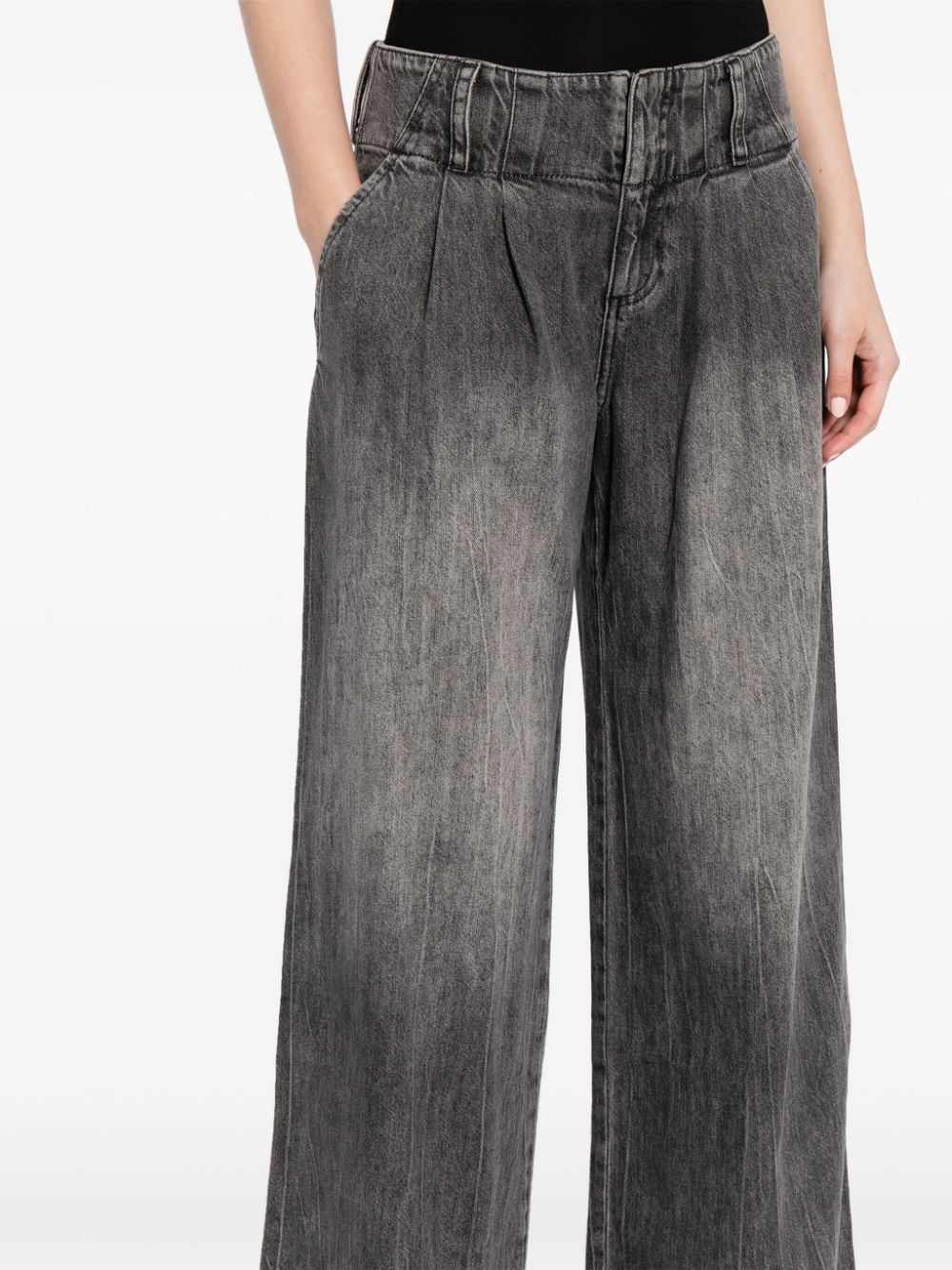 alice + olivia Anders jeans met wijde pijpen Zwart