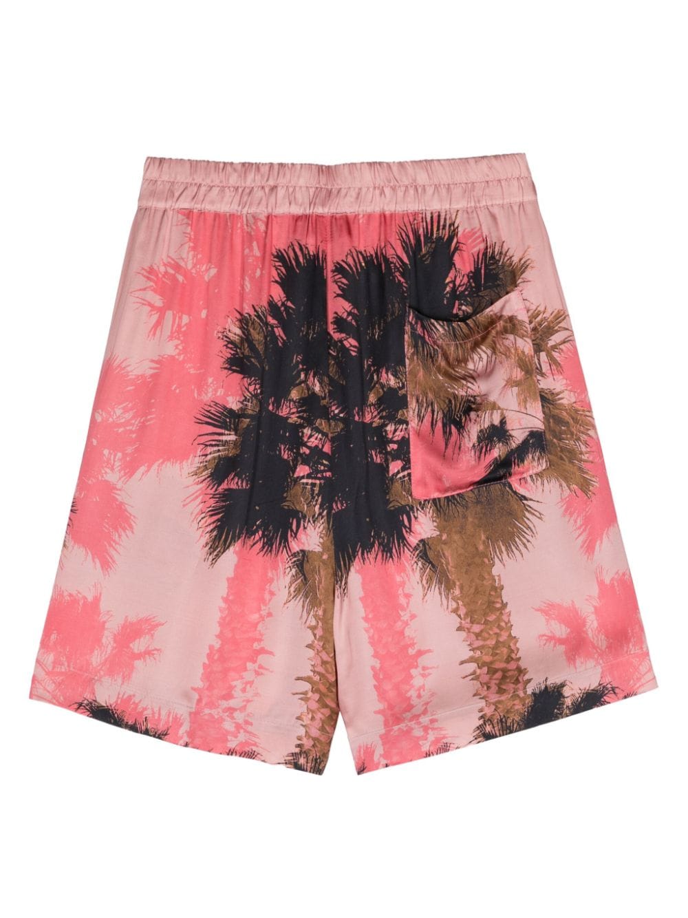 Laneus palm-print lightweight shorts - Roze