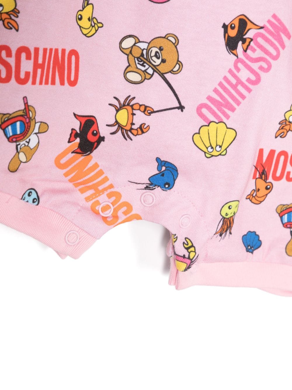 Shop Moschino Teddy Bear-print Shorties (pack Of Two) In Pink