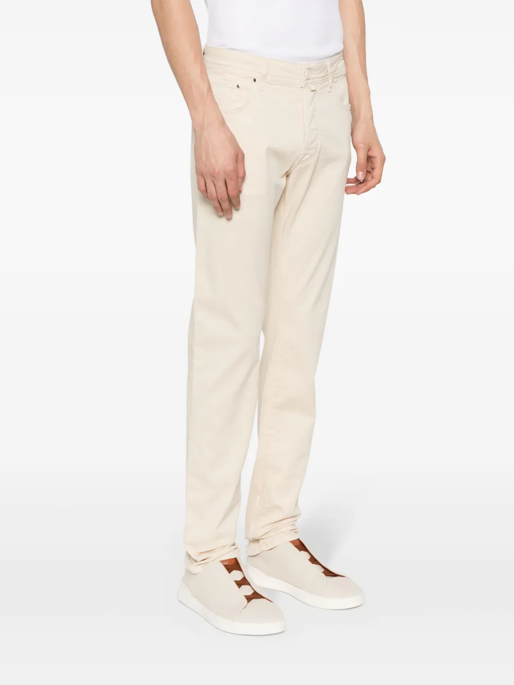 Jacob Cohën Mis waist skinny jeans Beige