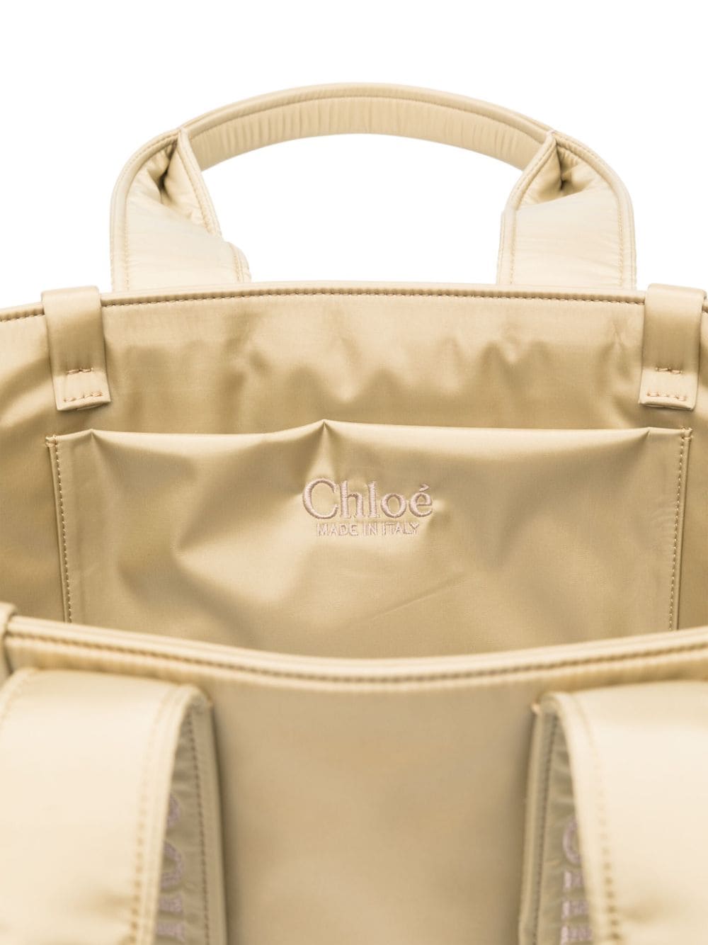 Shop Chloé Large Woody Tote Bag In Neutrals