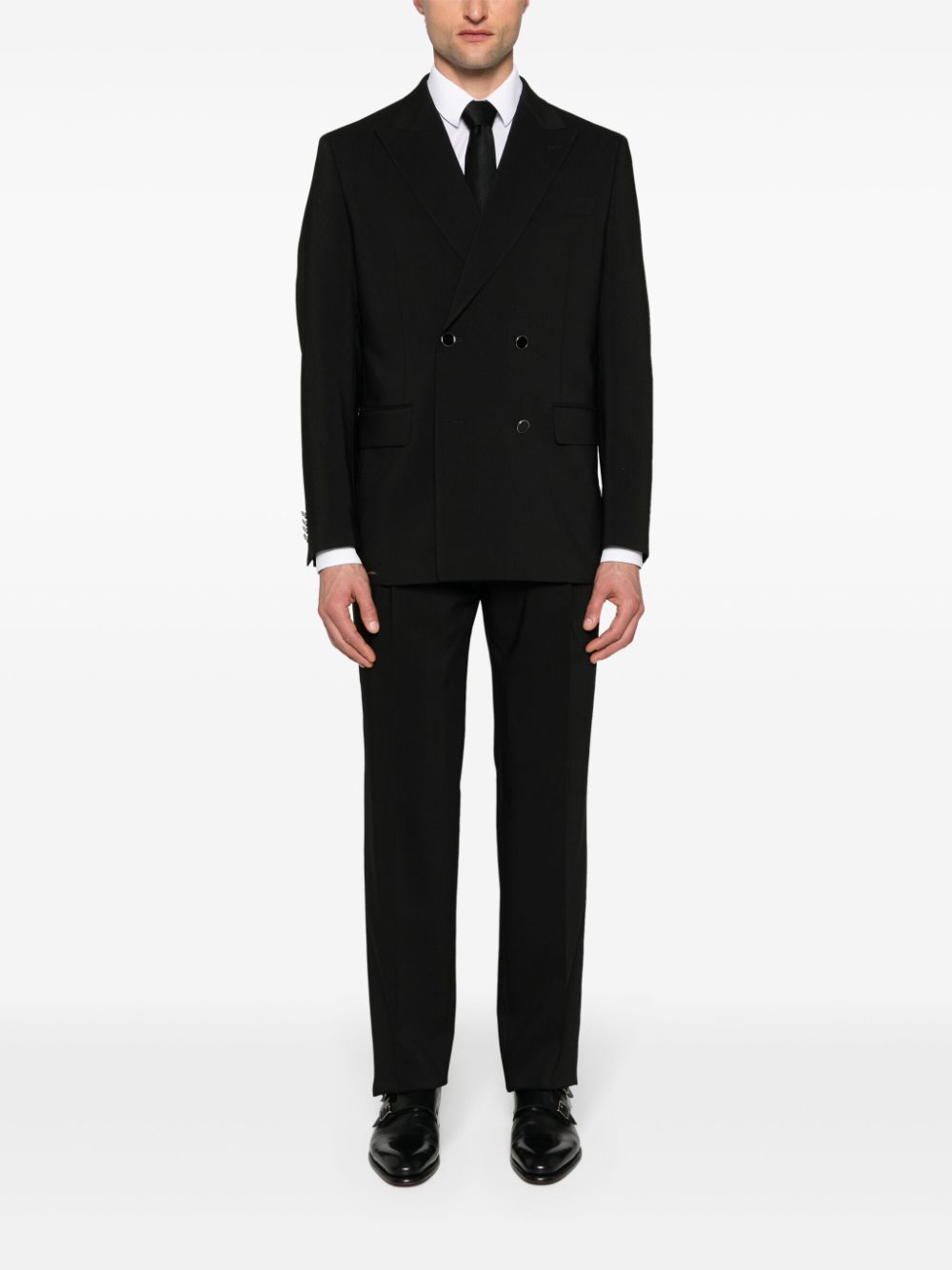 Manuel Ritz double-breasted suit - Zwart