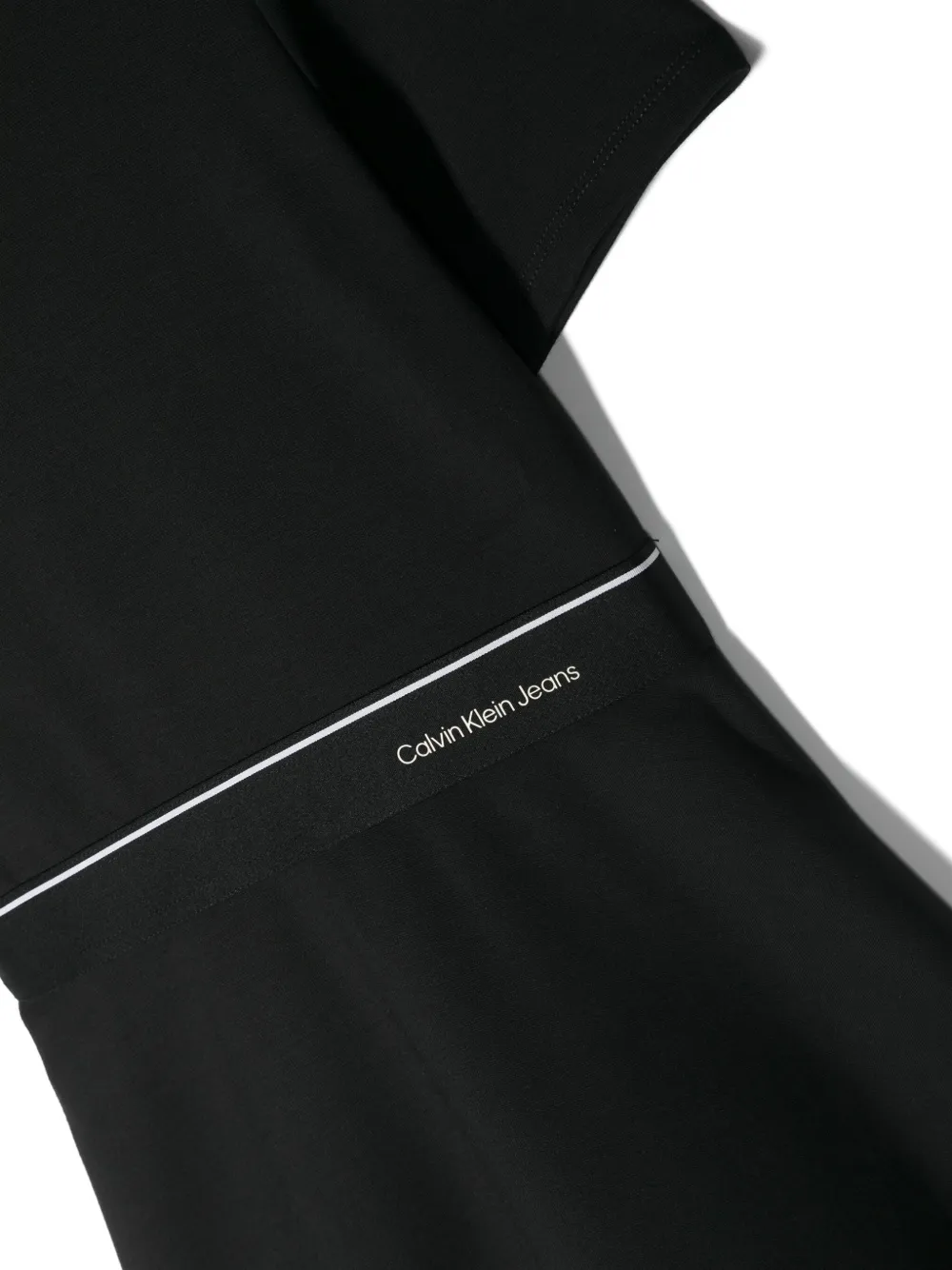 Calvin Klein Kids Punto Milano flared jurk Zwart