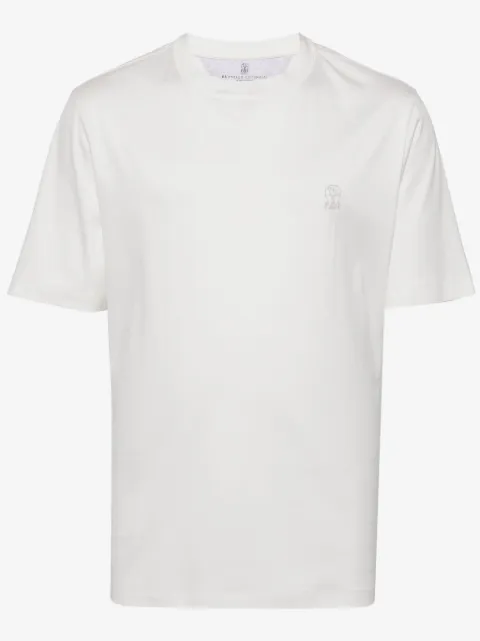 Brunello Cucinelli logo-print cotton T-shirt