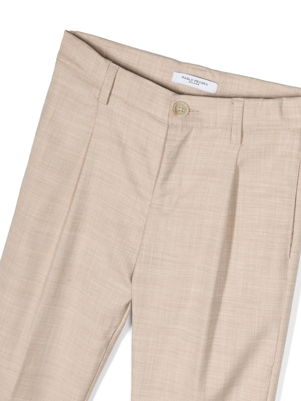 PAOLO PECORA SLUB-TEXTURE DOUBLE-BREASTED SUIT