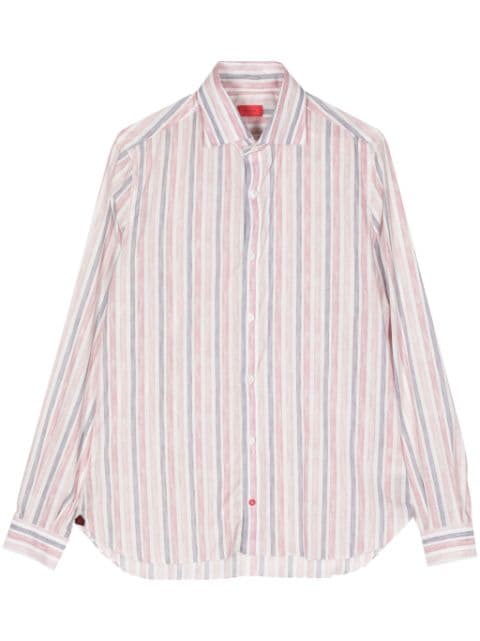 Isaia striped cotton shirt