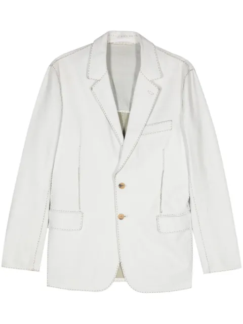 Fendi Pre-Owned 2000 single-breasted leather blazer