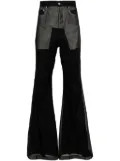 Rick Owens Lido bolan bootcut trousers - Black