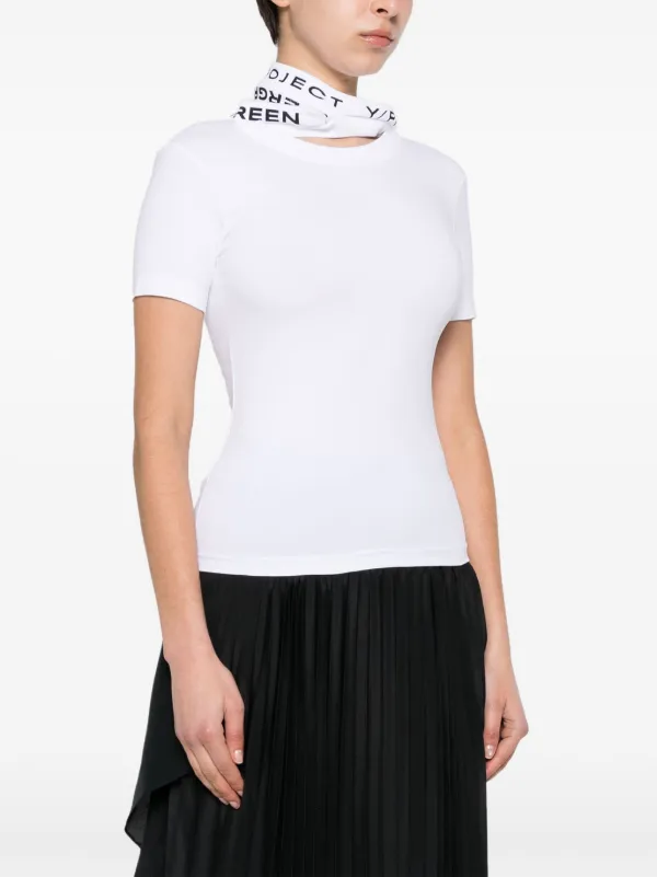 最新エルメス | T-shirt triple-collar Evergreen Y/Project White FARFETCH | トップス