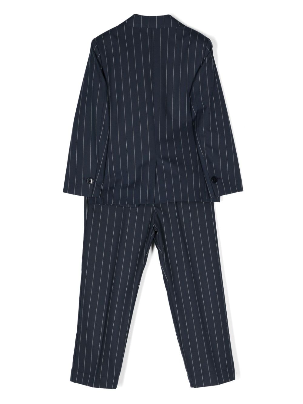 Shop Paolo Pecora Pinstriped Single-breasted Suit In Blue