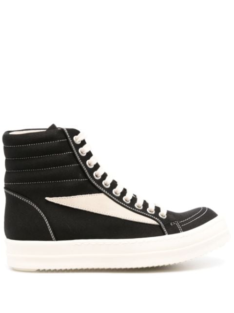 Rick Owens DRKSHDW High Vintage cotton sneakers