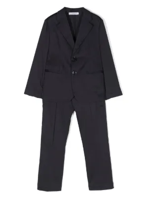 Emporio Armani Kids Terno Risca De Giz | Azul | FARFETCH BR
