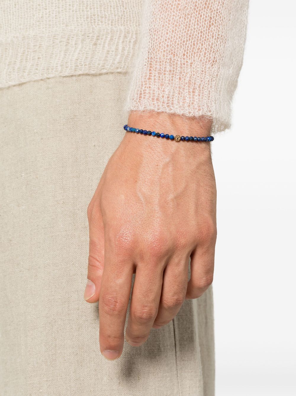 Anil Arjandas 18kt geelgouden armband met stenen - Blauw