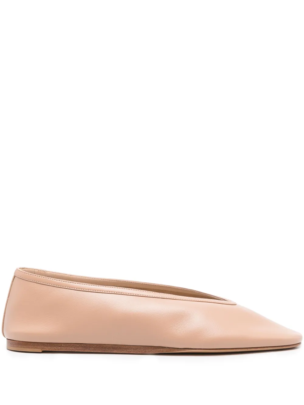 LE MONDE BERYL LUNA LEATHER BALLERINA SHOES