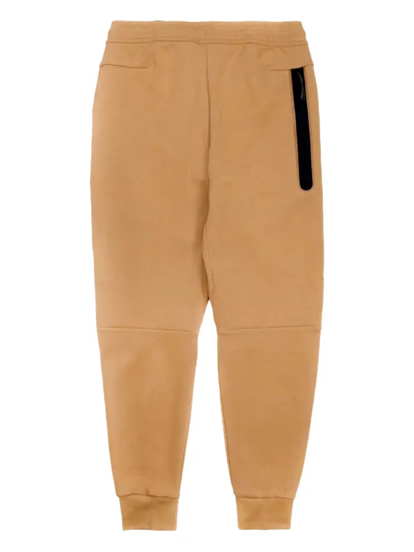beige tech fleece pants