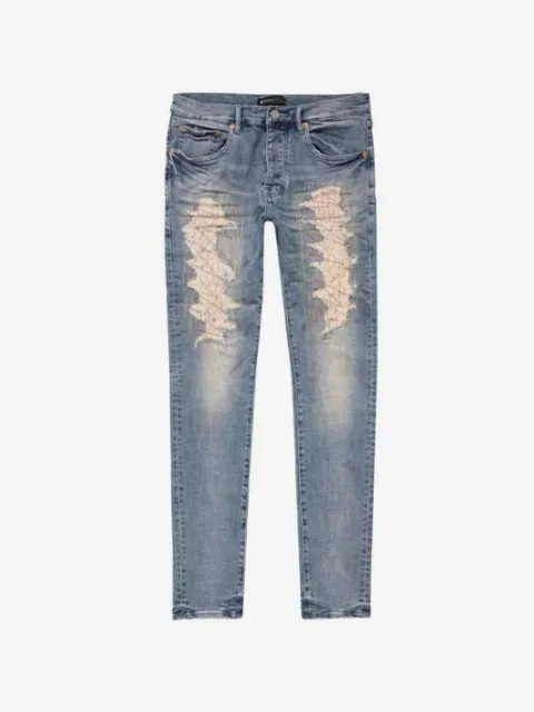 Purple Brand Calça jeans com detalhe de fios
