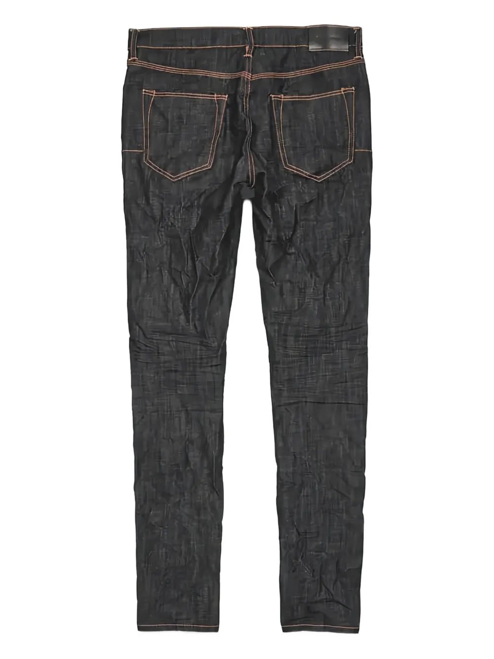 Purple Brand Jeans met contrasterend stiksel - Zwart