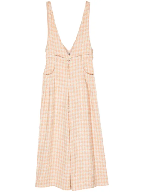 CHANEL Pre-Owned 2023 houndstooth-print tweed jumpsuit