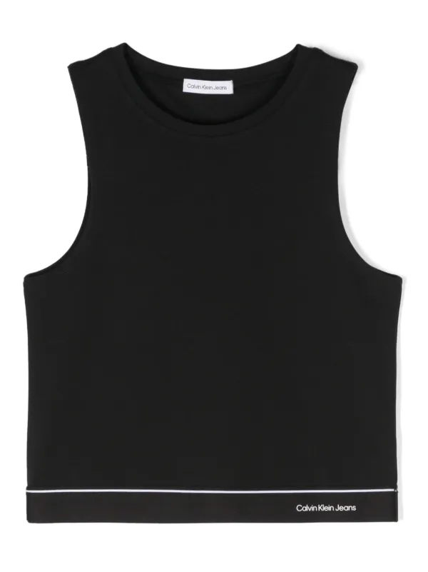 Calvin Klein Kids logo waistband Tank Top Black