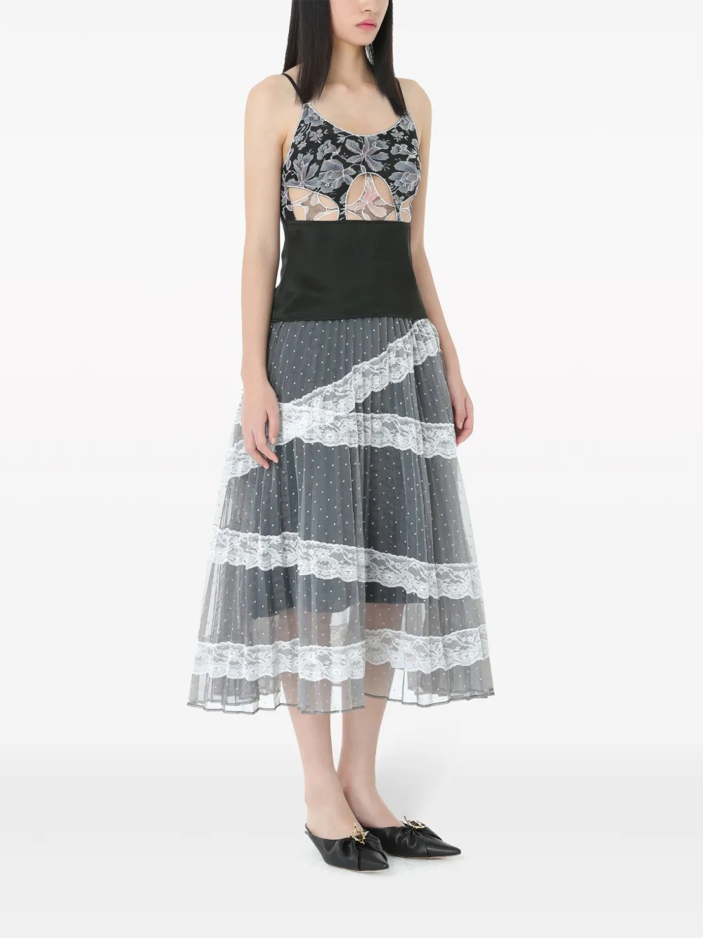 Louis Shengtao Chen 花卉蕾丝镂空坦克背心 | 背心吊带 | Image 2