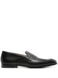 Doucal's penny-slot leather loafers - Black