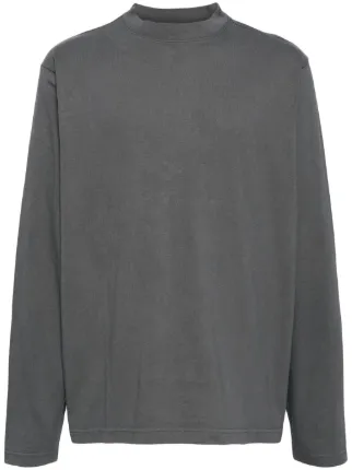 Yeezy crew-neck long-sleeve T-shirt | Grey | FARFETCH