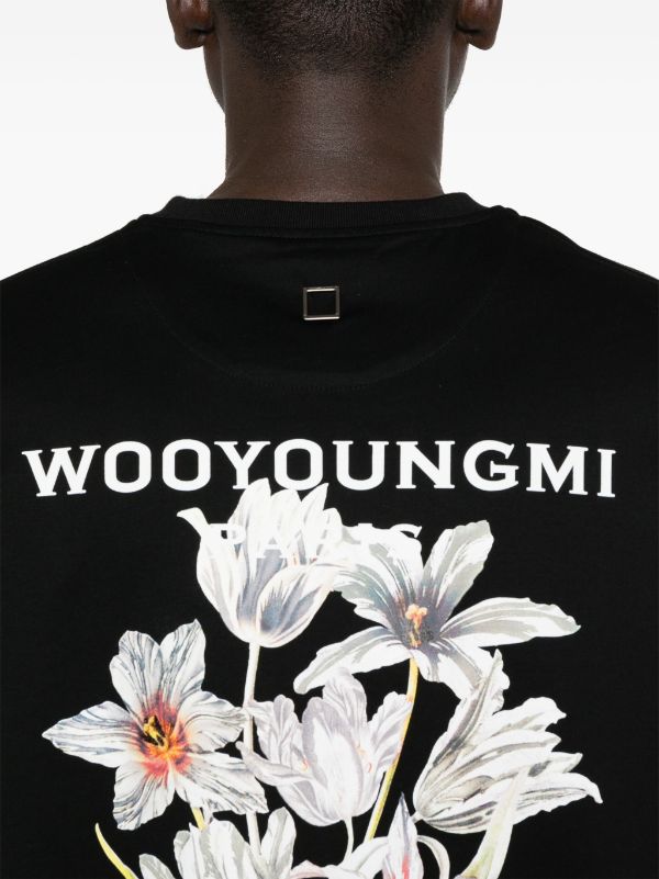 Wooyoungmi floral-print Cotton T-shirt - Farfetch