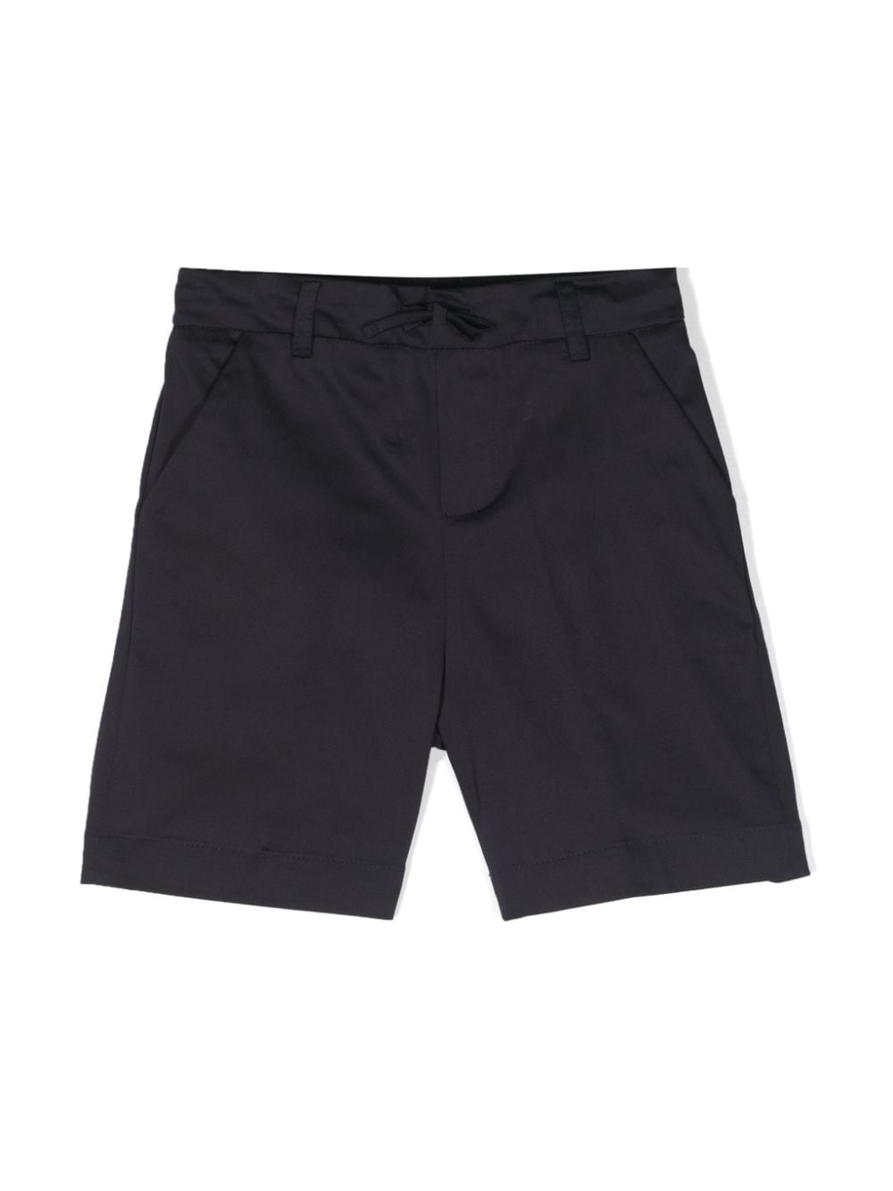 Paolo Pecora Kids' Drawstring-waist Chino Shorts In Blue