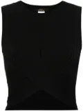 TWINSET crossover sleeveless top - Black