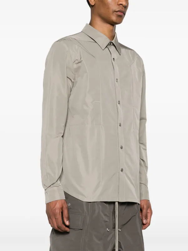 Rick Owens Fogpocket シャツジャケット | グレー | FARFETCH JP
