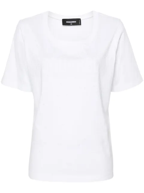 DSQUARED2 Easy Fit crystal-embellished T-shirt Women