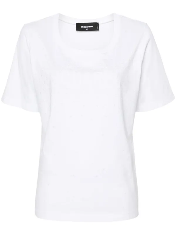 【DSQUARED2】イージーフィットTシャツ DSQUARED2 Easy Fit Tシャツ | ホワイト | FARFETCH JP
