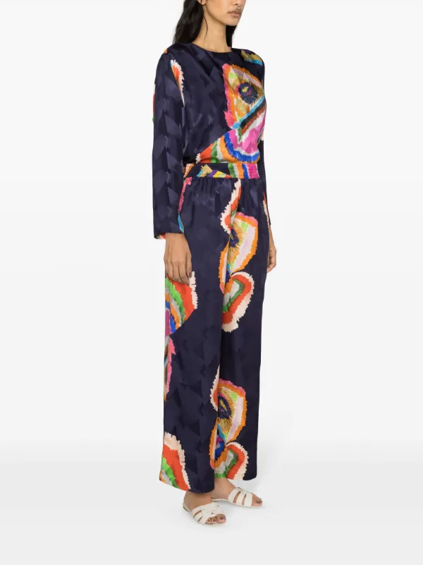 Pantalon En Soie 100% Rianna + Nina - Taille M, 31" Inseam - Neuf Avec Étiquettes