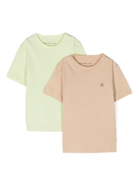 Calvin Klein Kids logo-print cotton T-shirt (pack of two)