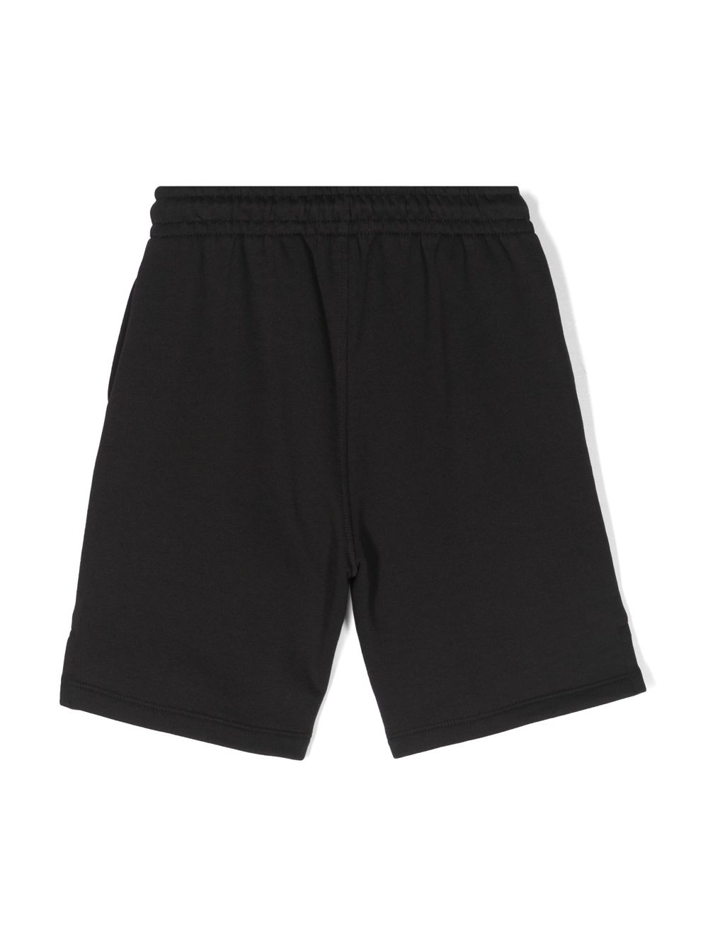 Shop Calvin Klein Logo-print Cotton Track Shorts In Black